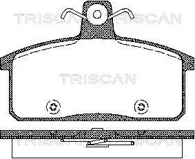 Brake Pad Set, disc brake (8110 69012)
