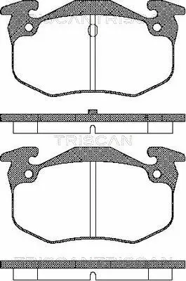 Brake Pad Set, disc brake (8110 10943)