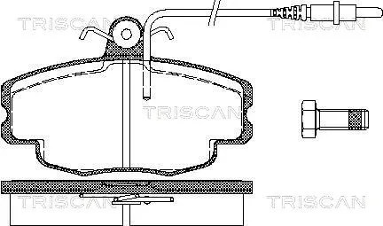 Brake Pad Set, disc brake (8110 38982)