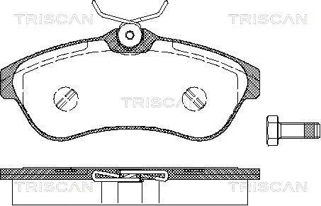 Brake Pad Set, disc brake (8110 28027)