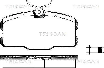 Brake Pad Set, disc brake (8110 23035)