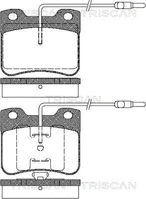 Brake Pad Set, disc brake (8110 38847)