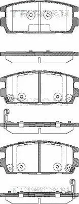 Brake Pad Set, disc brake (8110 43020)