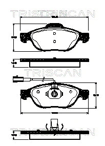 Brake Pad Set, disc brake (8110 15039)