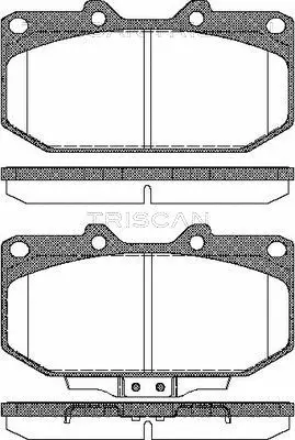 Brake Pad Set, disc brake (8110 14030)