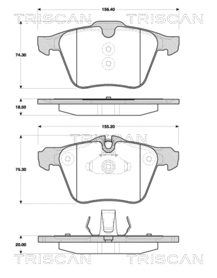 Brake Pad Set, disc brake (8110 10565)