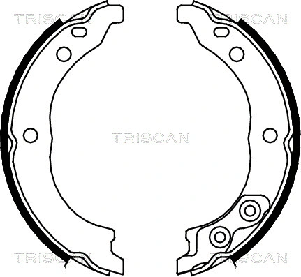Brake Shoe Set, parking brake (8100 10010)
