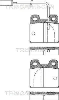 Brake Pad Set, disc brake (8110 12011)