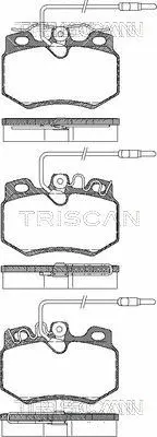 Brake Pad Set, disc brake (8110 38002)