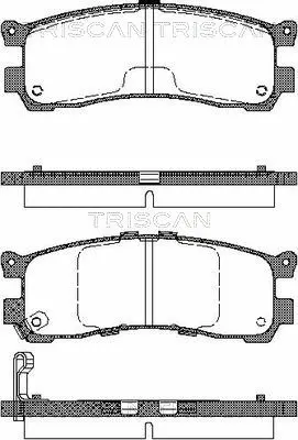 Brake Pad Set, disc brake (8110 50008)