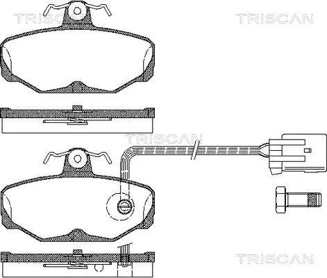 Brake Pad Set, disc brake (8110 16164)