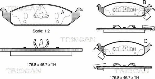 Brake Pad Set, disc brake (8110 10514)