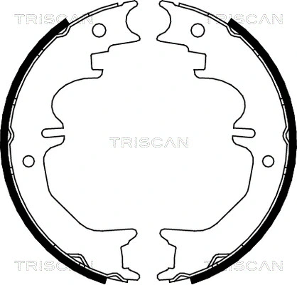 Brake Shoe Set, parking brake (8100 13037)