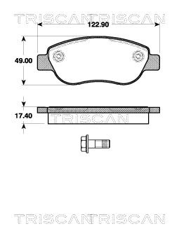 Brake Pad Set, disc brake (8110 25022)