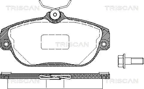 Brake Pad Set, disc brake (8110 27002)