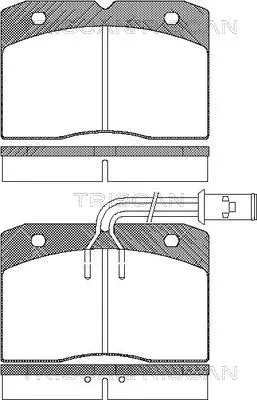 Brake Pad Set, disc brake (8110 15878)