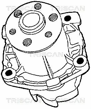 Water Pump, engine cooling (8600 15002)