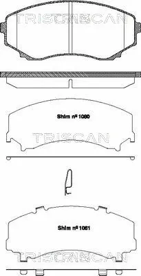 Brake Pad Set, disc brake (8110 50022)