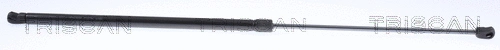 Gas Spring, bonnet (8710 18103)