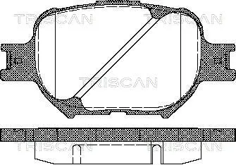 Brake Pad Set, disc brake (8110 13046)