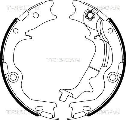 Brake Shoe Set, parking brake (8100 43029)