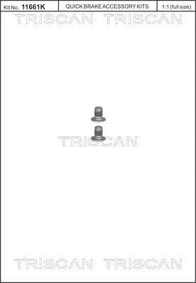 Screw Set, brake disc (8105 116002)