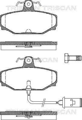 Brake Pad Set, disc brake (8110 10004)
