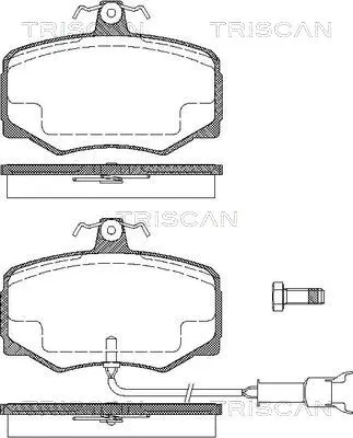 Brake Pad Set, disc brake (8110 10015)