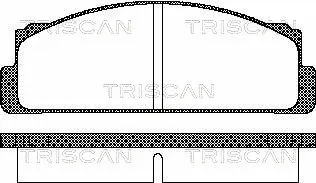 Brake Pad Set, disc brake (8110 15504)
