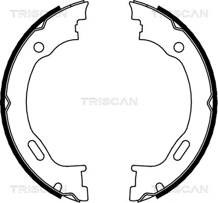 Brake Shoe Set, parking brake (8100 23028)