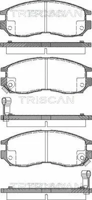 Brake Pad Set, disc brake (8110 42010)