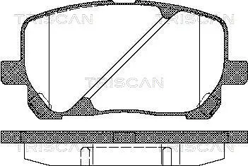 Brake Pad Set, disc brake (8110 13055)