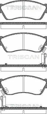 Brake Pad Set, disc brake (8110 69181)