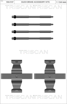 Accessory Kit, disc brake pad (8105 111638)