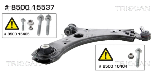 Control/Trailing Arm, wheel suspension (8500 15537)