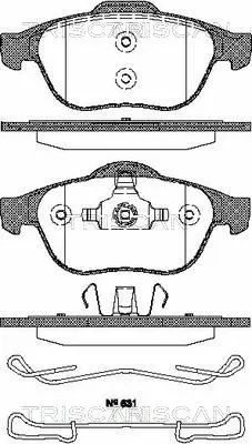 Brake Pad Set, disc brake (8110 25012)