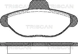 Brake Pad Set, disc brake (8110 15001)