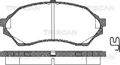Brake Pad Set, disc brake (8110 50001)