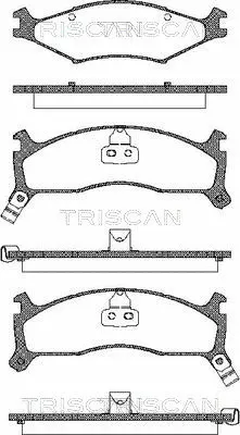 Brake Pad Set, disc brake (8110 18004)