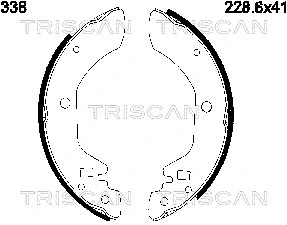Brake Shoe Set (8100 14338)