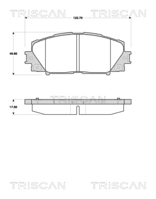 Brake Pad Set, disc brake (8110 13071)