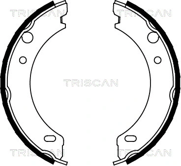 Brake Shoe Set, parking brake (8100 27538)