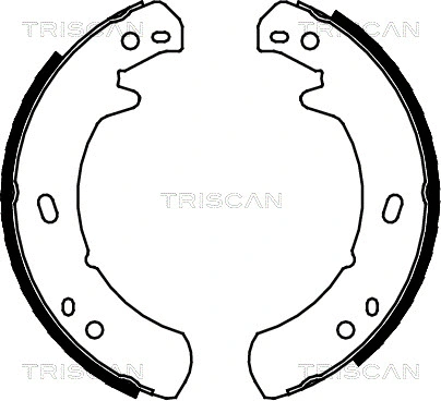 Brake Shoe Set, parking brake (8100 17012)