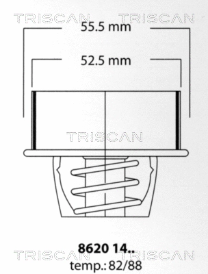 Thermostat, coolant (8620 1482)
