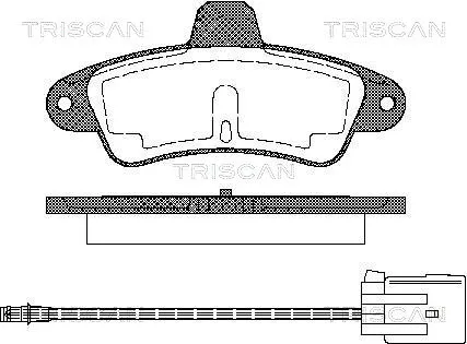 Brake Pad Set, disc brake (8110 16162)