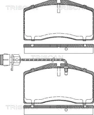 Brake Pad Set, disc brake (8110 29054)