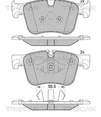 Brake Pad Set, disc brake (8110 28063)