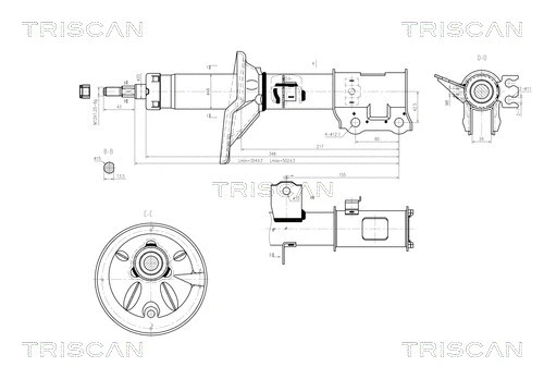 Shock Absorber (8705 43101)