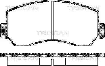 Brake Pad Set, disc brake (8110 42011)
