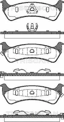 Brake Pad Set, disc brake (8110 80529)
